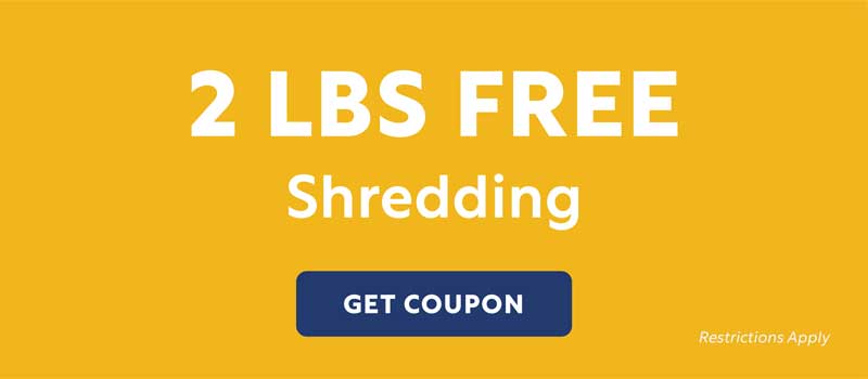 2LBS FREE Shredding - Get Coupon