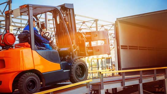 Shipping heavy equipment via freight
