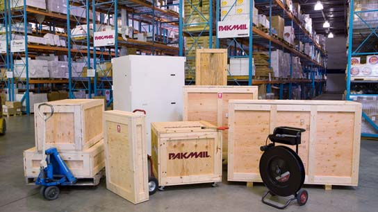 We handle shipping of crates internationally