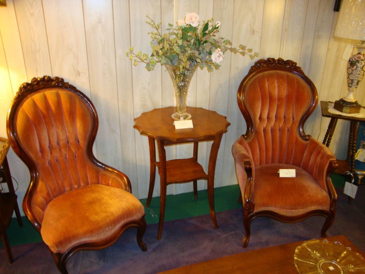 Chairs and side table from shop