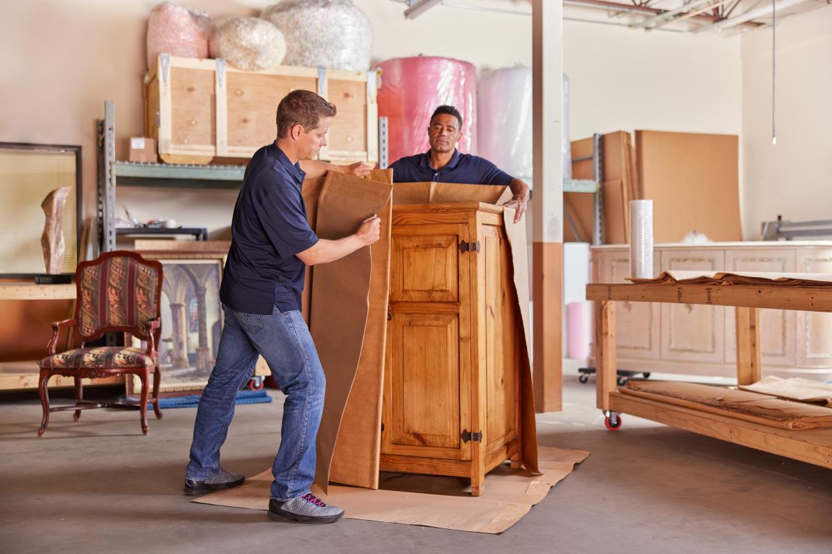 packing furniture at Pak Mail