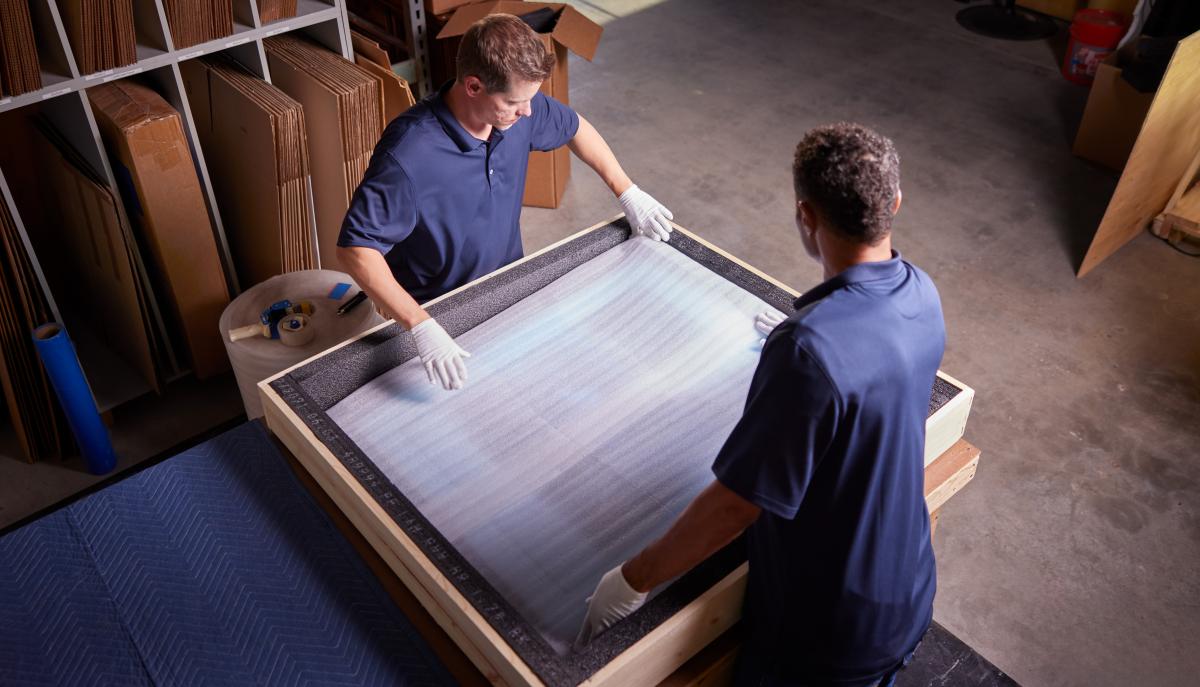 art shipping crate