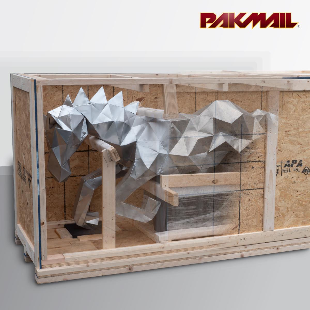 Visualization of a shipping crate