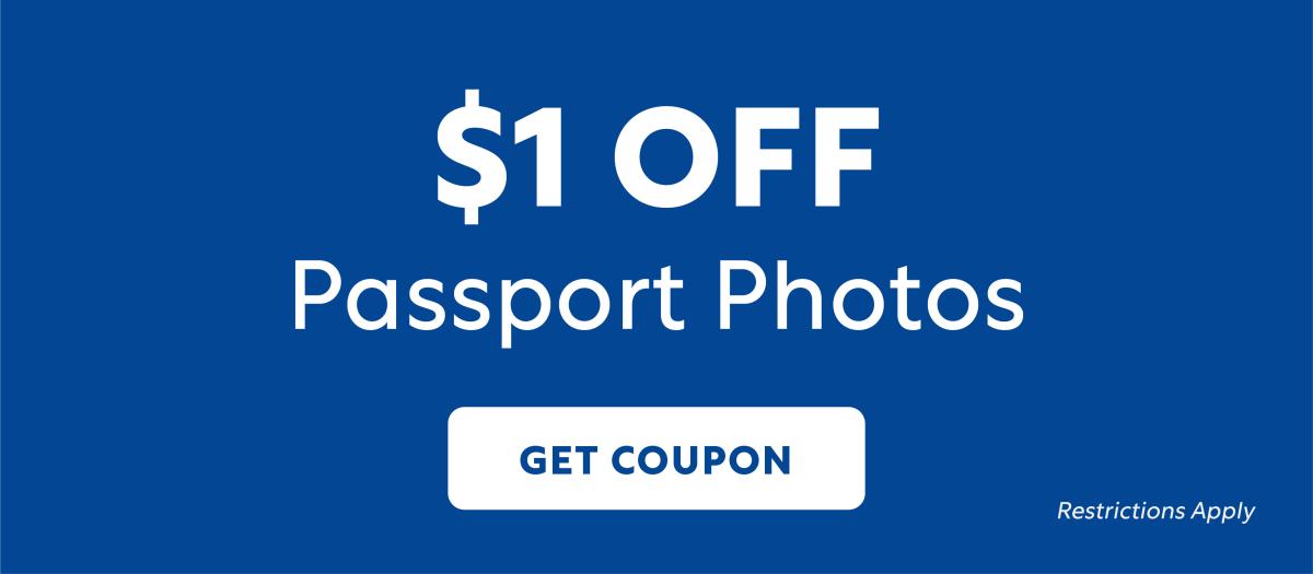 $1 Off Passport Photos