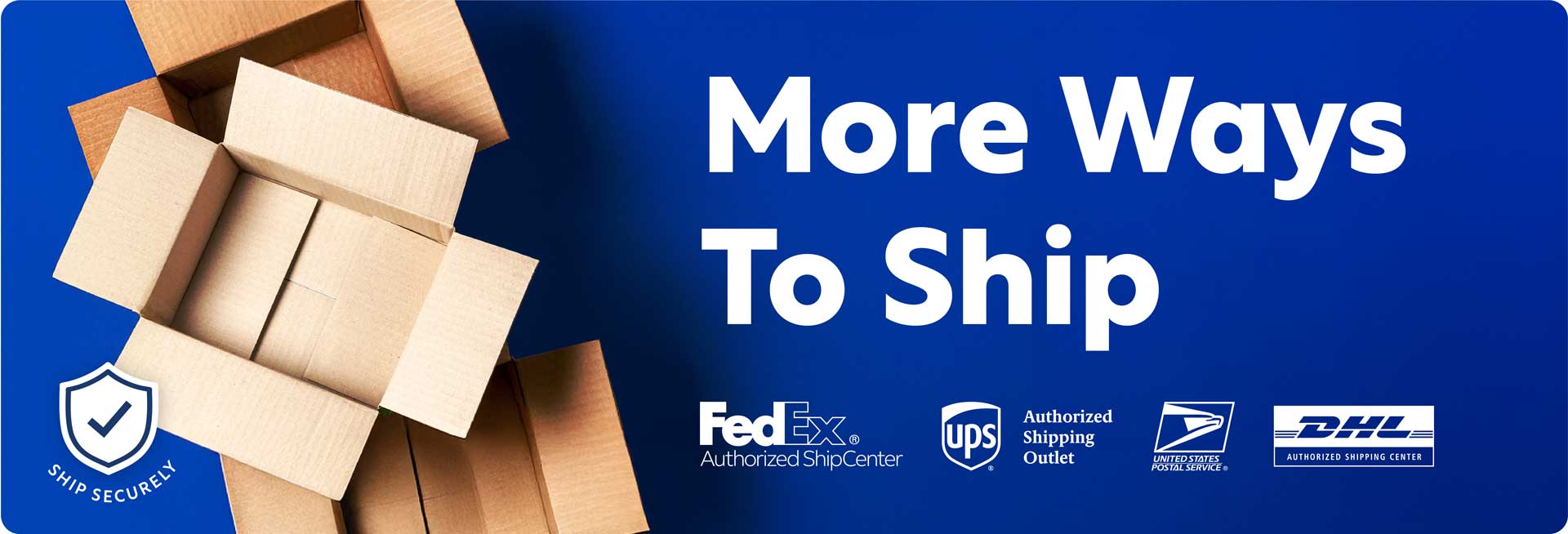 More Ways to Ship